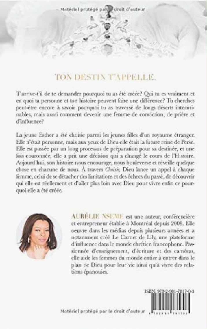 Quatrième de couverture de Choisie
